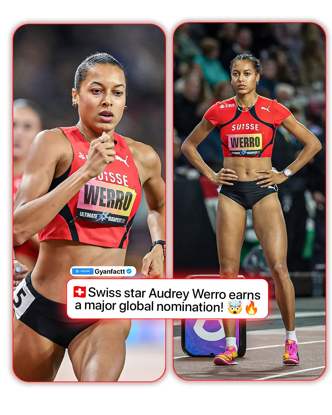 Audrey Werro Nominated for 2026 Women’s World Athlete of the Year